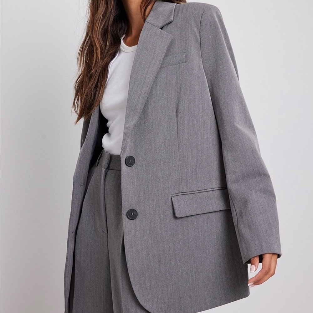Na-KD oversized grey blazer. Brand new never worn